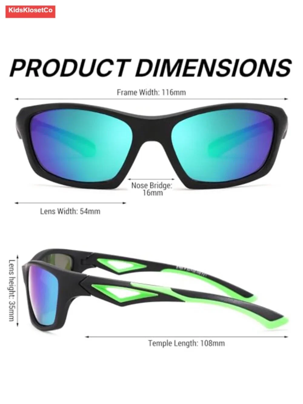 Unbreakable Flexible TR90 Kids Baseball Sport Polarized Sunglasses Strap